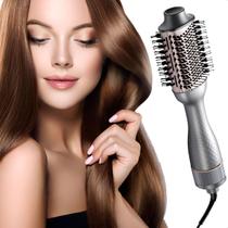 Escova de cabelo Elétrica Secador 1400w Potente Cerâmica 3 em 1 Alisa E Modela