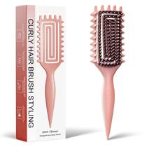 Escova de cabelo encaracolado Weldilgit Curl Defining com cerdas macias de javali Escova de cabelo encaracolado Weldilgit Curl Defining com cerdas macias de javali