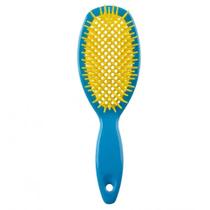 Escova de Cabelo Favo Oval Red Azul/Amarelo Dompel