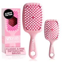 Escova de cabelo FHI Heat Unbrush Detangling, pacote combinado original e mini
