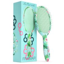 Escova de cabelo FRAMAR Green Detangler para mulheres e meninas Escova de cabelo FRAMAR Green Detangler para mulheres e meninas