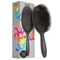 Escova de Cabelo FRAMAR Soft Boar Bristle - Para Mulheres (Preta)
