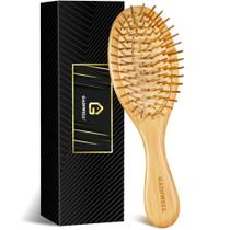 Escova de cabelo GAINWELL Bamboo Bristles Detangling Paddle