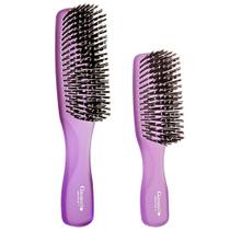 Escova de cabelo GIORGIO GION1-2PP Neon Purple, conjunto de 2 para homens/mulheres