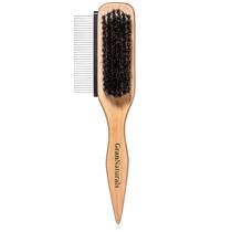 Escova de Cabelo GranNaturals Boar Bristle - Pente Incorporado para Penteado Slick Back
