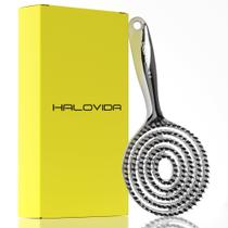 Escova de Cabelo HALOVIDA para Mulheres com Dupla Camada de Cerdas de Javali e Nylon Desembaraçador com Almofada de Ar Elástica Massageadora Antiestática para Couro Cabeludo - Cabelos Lisos e Sem Frizz (1 Unidade)