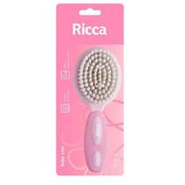 Escova de Cabelo Infantil Baby Line Cor Rosa Ricca15,5 cm