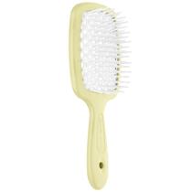 Escova de Cabelo Janeke Superbrush Profissional Amarelo e Branco