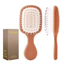 Escova de Cabelo Jurrissa Mini Tamanho de Viagem Desembaraçadora Marrom Escova de Cabelo Jurrissa Mini Tamanho de Viagem Desembaraçadora Marrom