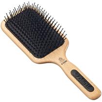 Escova de cabelo Kent PF17 Large Cushion Paddle, escova desembaraçadora de cabelo Taming Fine Pins para cabelos longos, grossos e encaracolados, massageador de couro cabeludo e estimulador de crescimento, escova desembaraçadora de cabelos úmidos ou secos. Feito na Inglaterra