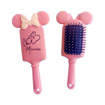 Escova de Cabelo Minnie Mouse Disney - Pente com Almofada de Ar e Massagem