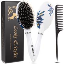 Escova de cabelo Morobest Boar Bristle para mulheres e crianças