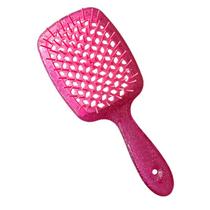 Escova de Cabelo OHOO Ventilada Rosa Glitter Sem Dor Escova de Cabelo OHOO Ventilada Rosa Glitter Sem Dor
