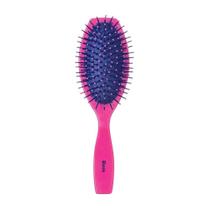 Escova De Cabelo Oval 21cm Rosa Pink Nylon Almofadada Ricca Escova De Cabelo Oval 21cm Rosa Pink Nylon Almofadada Ricca