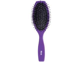 Escova de Cabelo Oval Almofadada Roxa nº 186 - Ricca Escova de Cabelo Oval Almofadada Roxa nº 186 - Ricca