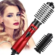 Escova de Cabelo para Controle de Frizz Rotativa Giratoria Seca Alisa E Modela 110v Cor Vermelho 127v