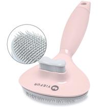 Escova de cabelo para gatos YieFur Soft Silicone Self-Cleaning Rosa Escova de cabelo para gatos YieFur Soft Silicone Self-Cleaning Rosa