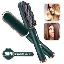 Escova de cabelo pente de ar quente alisador secador modelador escova de ar quente escova alisadora de cabelo plana