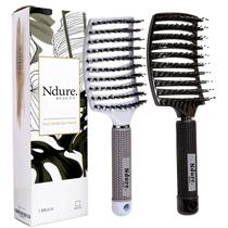 Escova de cabelo Performore com cerdas de javali ventiladas curvas (pacote com 2)