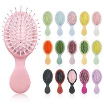 Escova de Cabelo POUYRBA Kit com 16 Mini Escovas de Viagem para Desembaraçar Escova de Cabelo POUYRBA Kit com 16 Mini Escovas de Viagem para Desembaraçar
