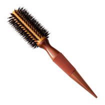 escova de cabelo profissional cerâmica com cerdas de javali marrom 25mm escobel escova de cabelo profissional cerâmica com cerdas de javali marrom 25mm escobel