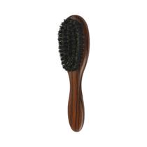 Escova De Cabelo Profissional Oval Com Cerdas Naturais De Javali Antiestáticas E Cabo De Madeira