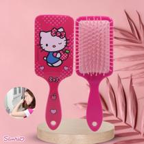 Escova de Cabelo Quadrada Hello Kitty Profissional