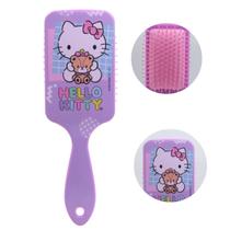 Escova De Cabelo Raquete Almofadada Básica Hello Kitty Escova De Cabelo Raquete Almofadada Básica Hello Kitty