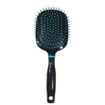 Escova De Cabelo Raquete Cerdas Flexíveis Pontas Coloridas