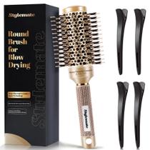 Escova de cabelo redonda STYLEMATE para Blow Out Nano Ceramic Ionic de 4,3 cm Escova de cabelo redonda STYLEMATE para Blow Out Nano Ceramic Ionic de 4,3 cm