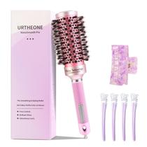 Escova de cabelo redonda URTHEONE Ceramic Ion Mixed Bristles 4 clipes Escova de cabelo redonda URTHEONE Ceramic Ion Mixed Bristles 4 clipes