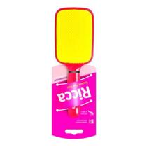 Escova de Cabelo Ricca Flex Hair Rosa / Amarela ' Escova de Cabelo Ricca Flex Hair Rosa / Amarela '