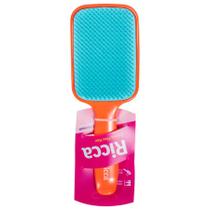 Escova de Cabelo Ricca Flex Raquete Laranja / Azul ' Escova de Cabelo Ricca Flex Raquete Laranja / Azul '