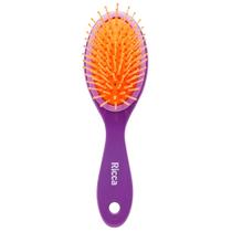 Escova De Cabelo Ricca Oval Almofadada Purple Ref-927 Escova De Cabelo Ricca Oval Almofadada Purple Ref-927