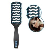 Escova de Cabelo Ricca Style Black Ventilada Desembaraça Cabelos Molhados Escova de Cabelo Ricca Style Black Ventilada Desembaraça Cabelos Molhados