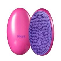 Escova de Cabelo Rosa Roxo Ricca Flex Hair Escova de Cabelo Rosa Roxo Ricca Flex Hair