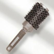 Escova de Cabelo Térmica Profissional Cerâmica Cerdas Mistas Javali Nylon 70mm Escova de Cabelo Térmica Profissional Cerâmica Cerdas Mistas Javali Nylon 70mm