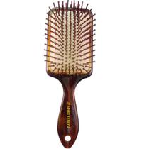 Escova de cabelo tipo raquete tartaruga média marco boni