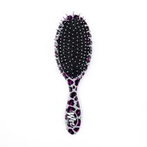 Escova De Cabelo Wet Brush Detangler Cerdas Macias Leopardo Pink