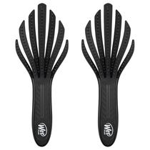 Escova de cabelo Wet Brush Go Green Curl Detangler Black (pacote com 2)