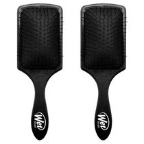 Escova de cabelo Wet Brush Paddle Detangler Black (pacote com 2) Escova de cabelo Wet Brush Paddle Detangler Black (pacote com 2)