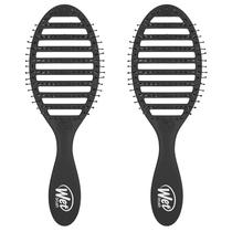 Escova de cabelo Wet Brush Speed Dry Black com design ventilado
