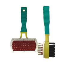 Escova de cachorro Rasqueadeira Dupla Especial super prática cães e gatos Chalesco Escova de cachorro Rasqueadeira Dupla Especial super prática cães e gatos Chalesco