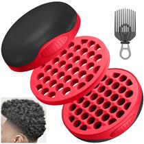 Escova de cachos FIABC Silicone Africa Comb Magic Curly Hair Red