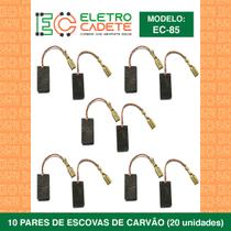 Escova de carvão esmerilhadeira bosch 1347 1338 3255 kit 10 pares (ec85) - ELETROCADETE