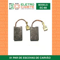 Escova de carvão martelo bosch 11223 11235 11245 11311 11316 11345 gbh 11 (ec69) - ELETROCADETE