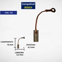 Escova De Carvao P/ Esmerilhadeira Bosch 1327 C152g Escova De Carvao P/ Esmerilhadeira Bosch 1327 C152g