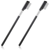 Escova de cílios, rímel separador de metal, 2 peças