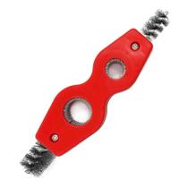 Escova De Cobre De Cabeça Dupla 4 Em 1 Para Polimento, Desbarbamento E Chanfragem Interna E Externa Escova De Cobre De Cabeça Dupla 4 Em 1 Para Polimento, Desbarbamento E Chanfragem Interna E Externa