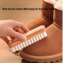 Escova De Couro Crepe Branca Para Botas De Camurça, Bolsas E Limpeza Doméstica